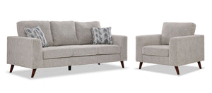 Orleans Ens. Sofa et fauteuil – beige