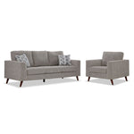Orleans Sofa and Chair Set - Grey