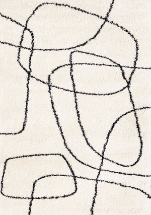 Pace Tapis (5,3 pi X 7,7 pi) – crème, noir