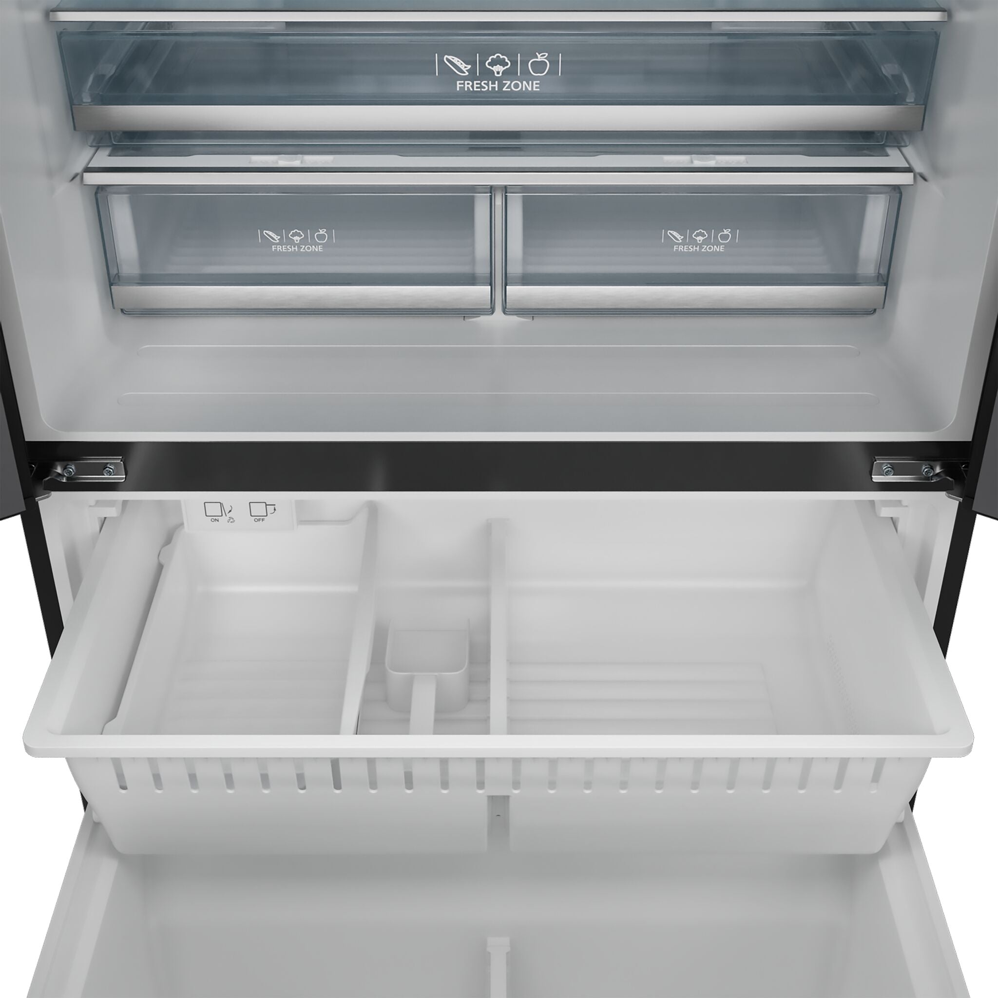 Thor Kitchen - Gordon Ramsay Collection 36" 20.3 Cu. Ft. Matte Black Counter-Depth French Door Refrigerator with Ice Maker - RF3621CTD00-BRZ