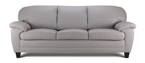 Raphael Sofa en cuir - gris nuage