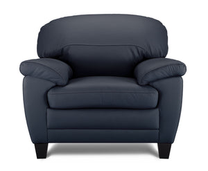 Raphael Fauteuil en cuir – marine