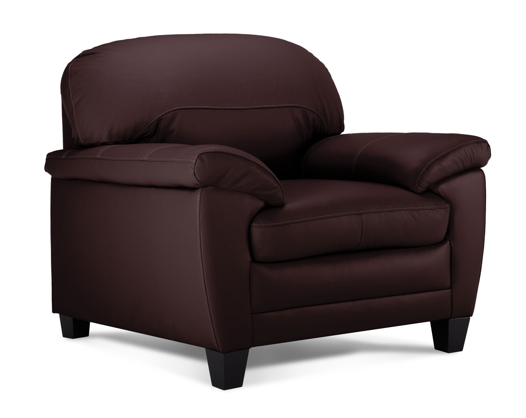 Raphael Leather Chair - Mocha
