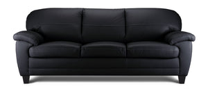 Raphael Sofa en cuir – noir corbeau