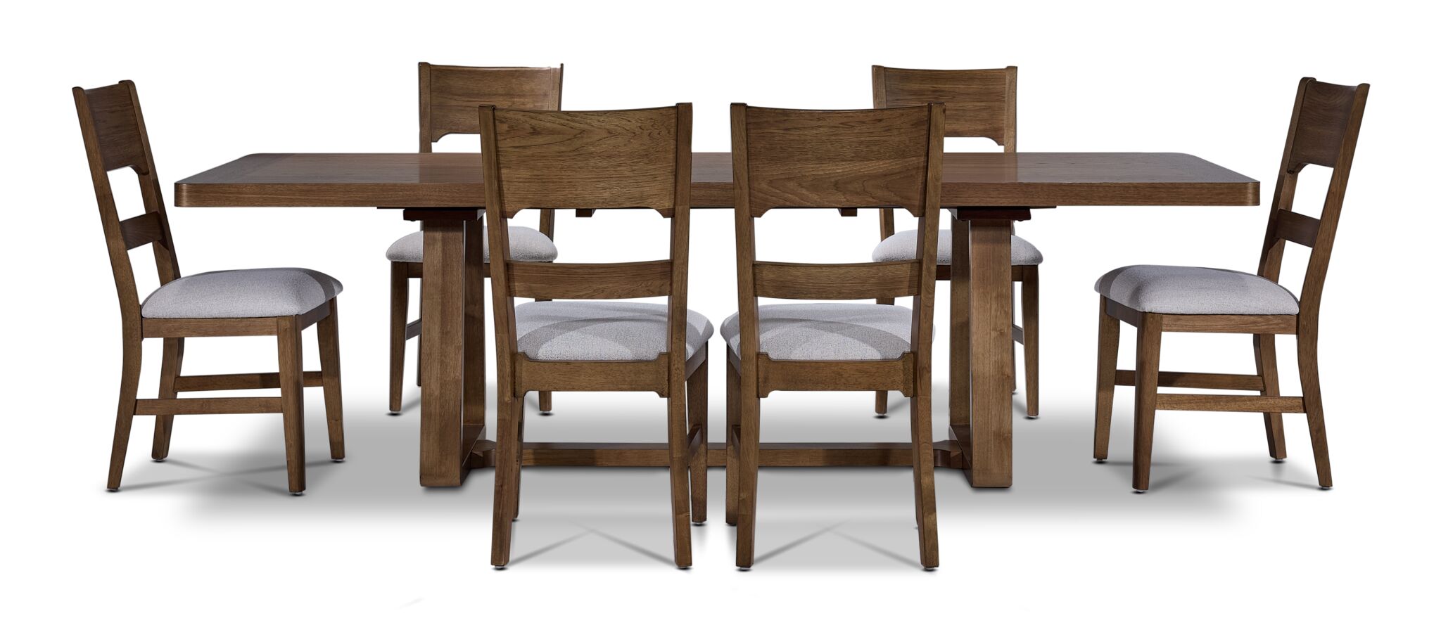 Raylan 7-Piece Extendable Dining Set - Brown