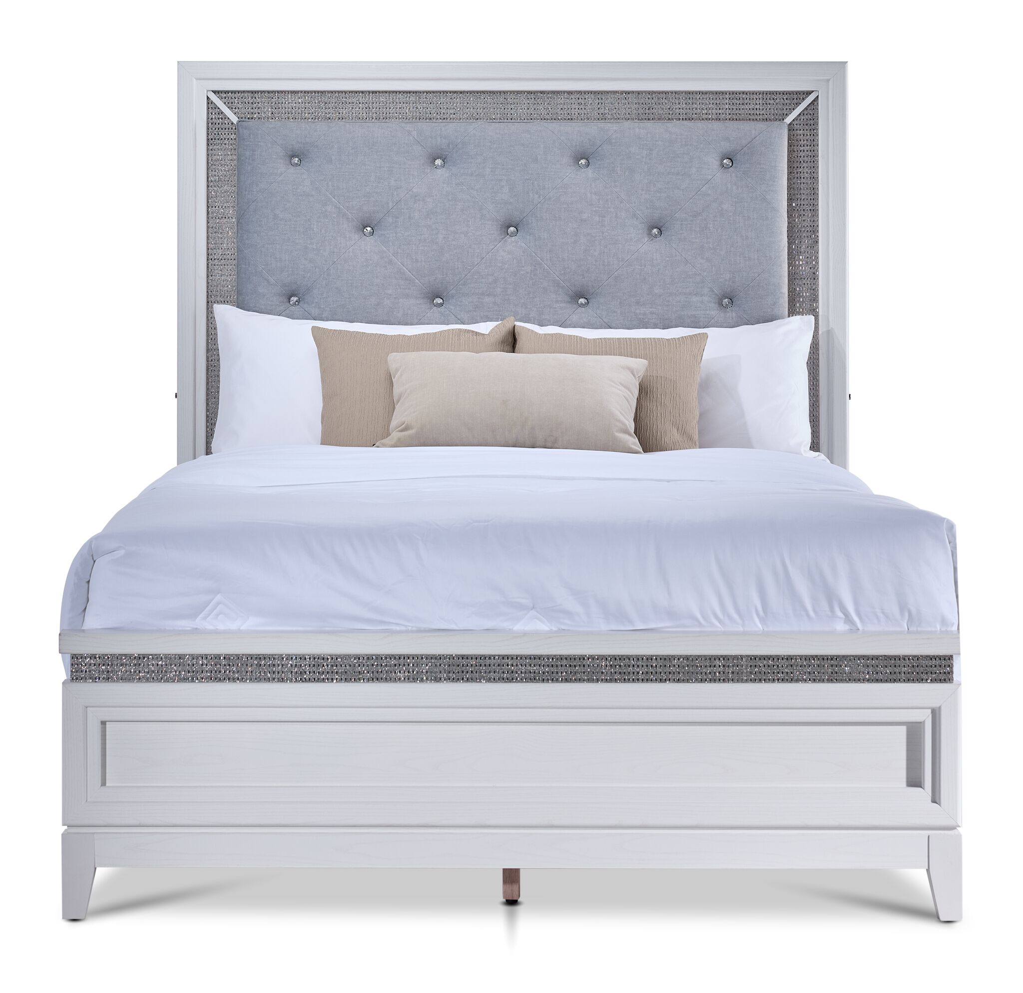 Reflections 3 - Piece King Bed - White