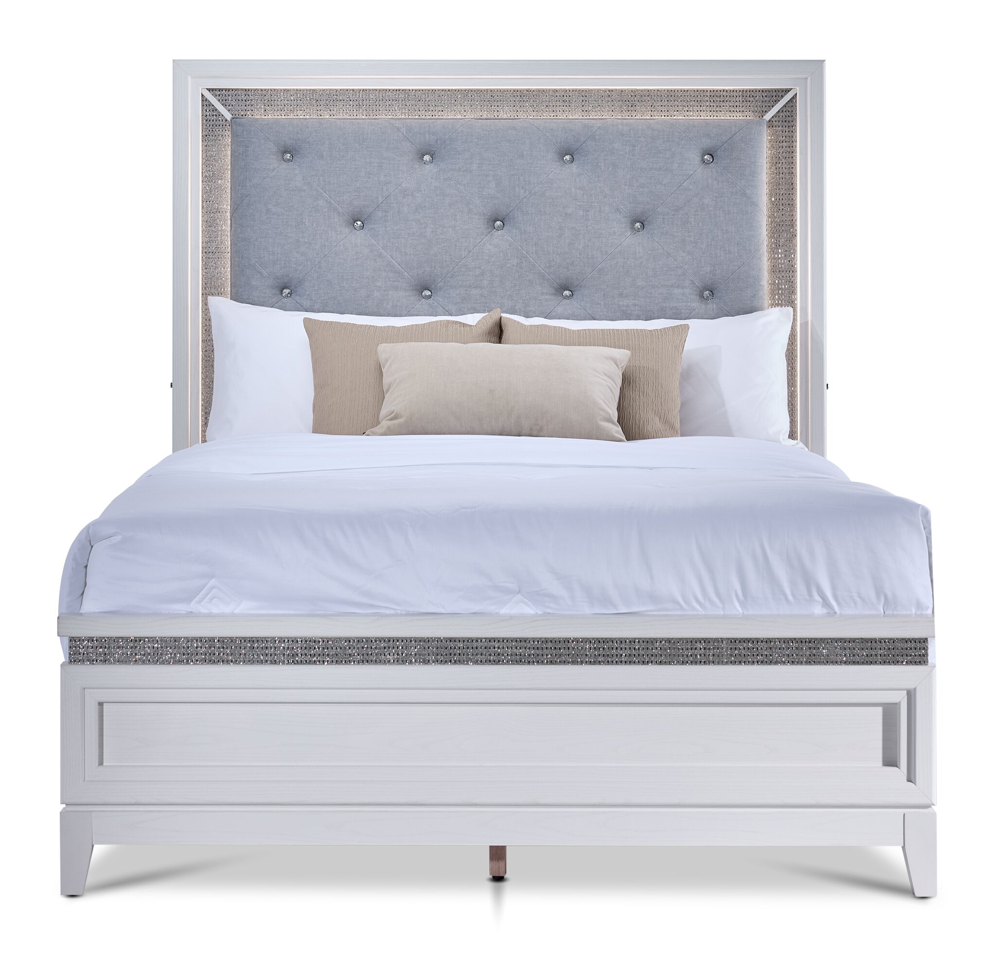 Reflections 3 - Piece Queen Bed - White