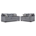 Mackay Sofa and Loveseat Set - Grey
