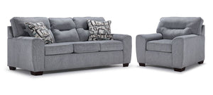 Renzo Ens. Sofa et fauteuil – marbre