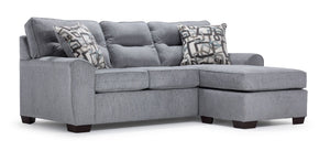 Mackay Sofa avec fauteuil allongé - gris