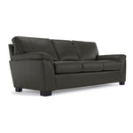 Reynolds Leather Sofa - Dark Grey