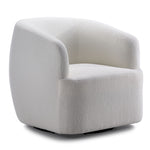 Riley Swivel Accent Chair - White