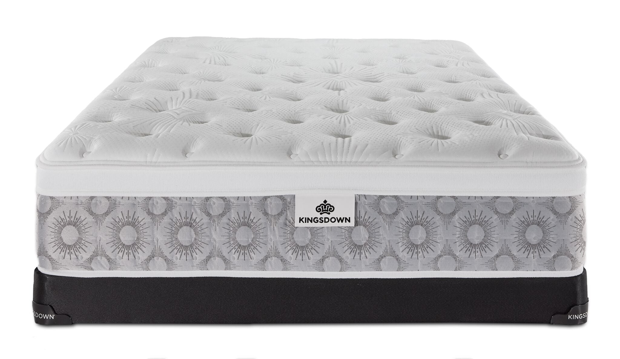 Kingsdown Rothwell Medium Euro Top Full Mattress and Low Profile Boxspring Set
