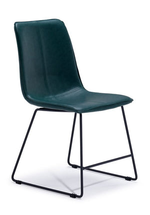 Léo II Chaise sans bras – vert