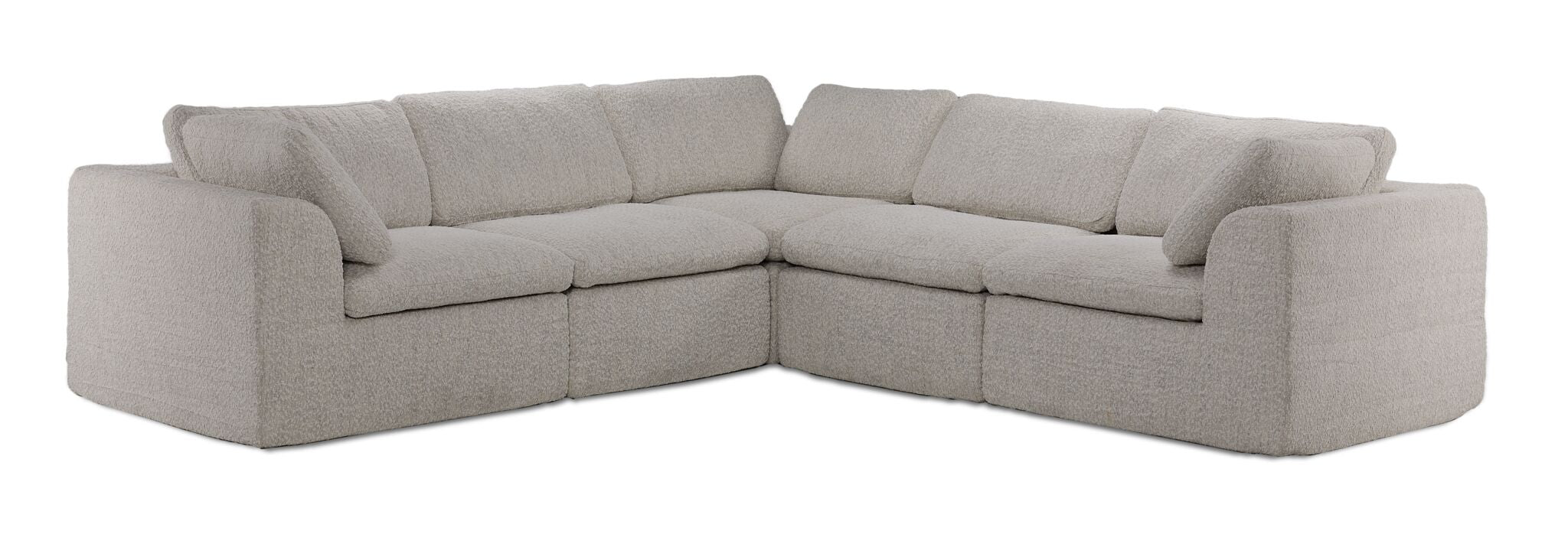 Bliss Modular 5-Piece Sectional - Beige