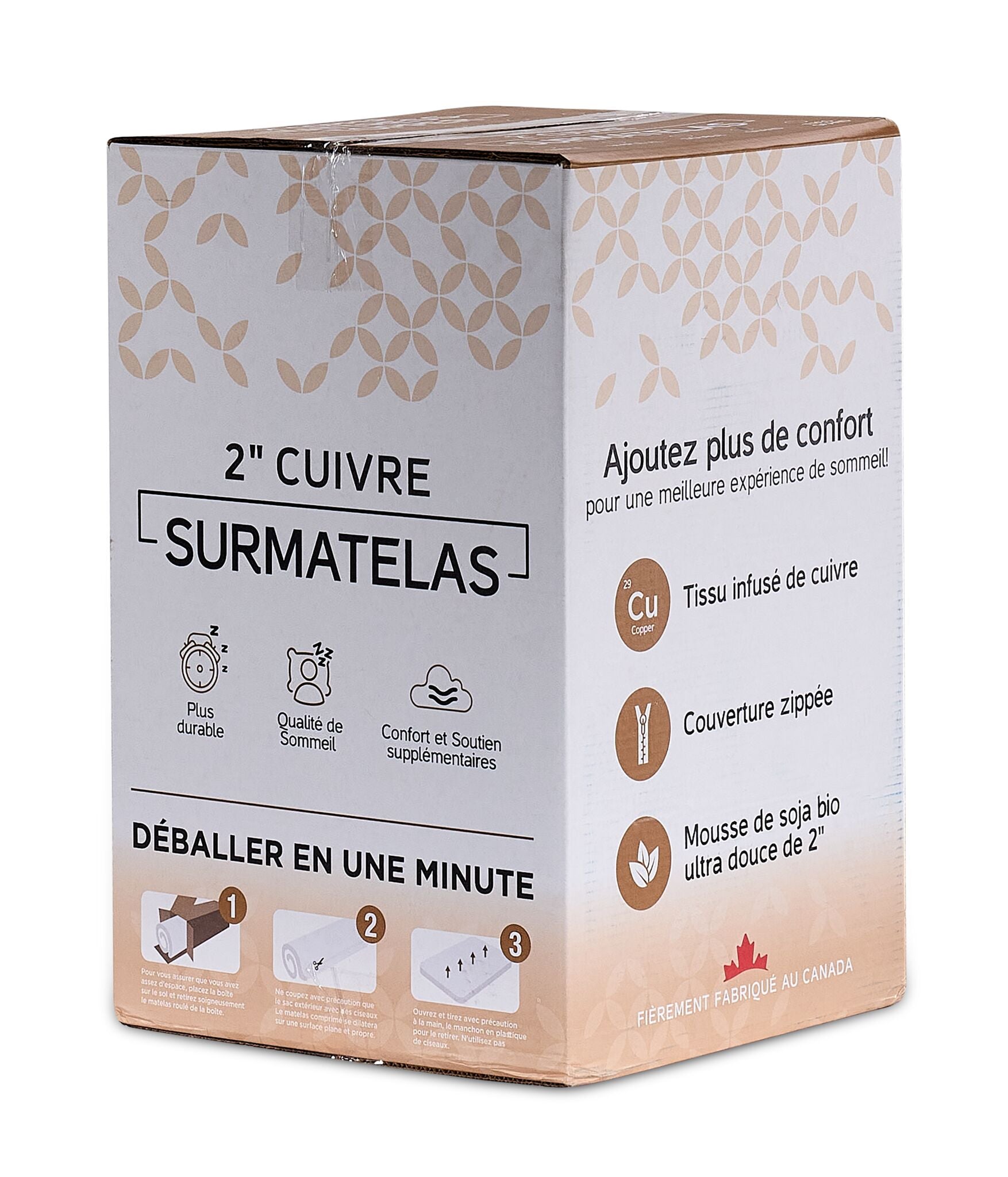 So Sleepy 2" Copper Full Mattress Topper