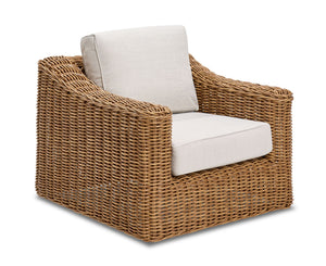 Salina Fauteuil pivotant de jardin – brun