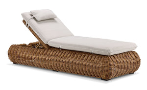 Salina Chaise longue de jardin – brun