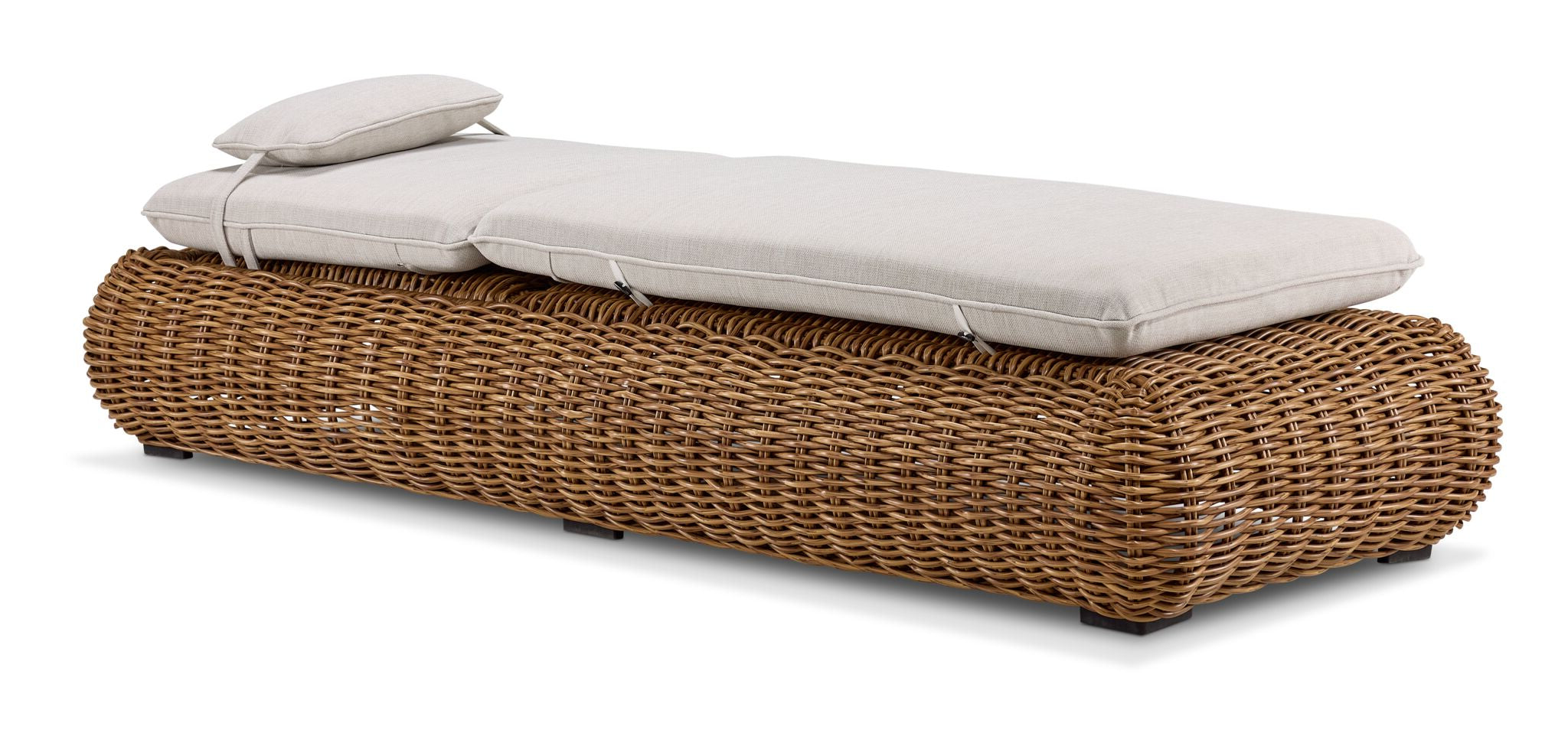 Salina Outdoor Lounger - Brown