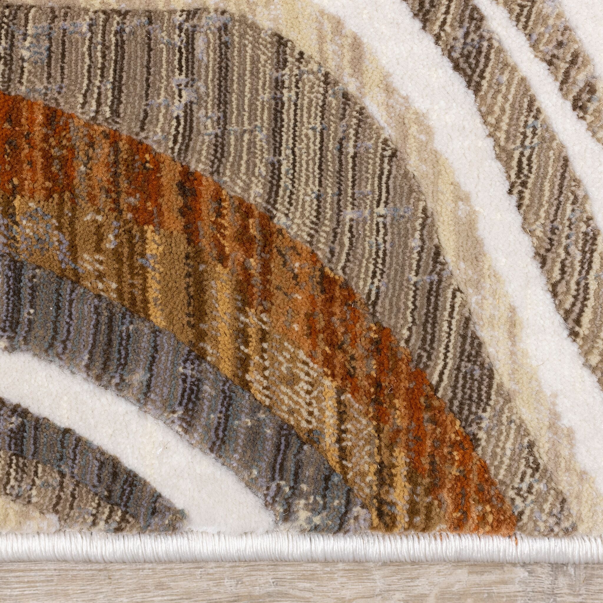 Desert Wave 5'3" x 7'10" Curvy Waves Area Rug - Beige