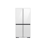 Samsung BESPOKE 36" 22.8 Cu. Ft. White Glass 4-Door Flex French Door Refrigerator with Beverage Centre - RF23DB960012AA