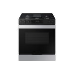 Samsung BESPOKE Stainless Steel Gas Convection Slide In Range with Air Fry (6.0cu.ft.) - NSG6DF8300SRAA