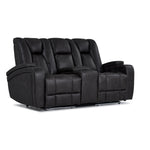 San Antonio Dual Power Reclining Loveseat with Console - Grey