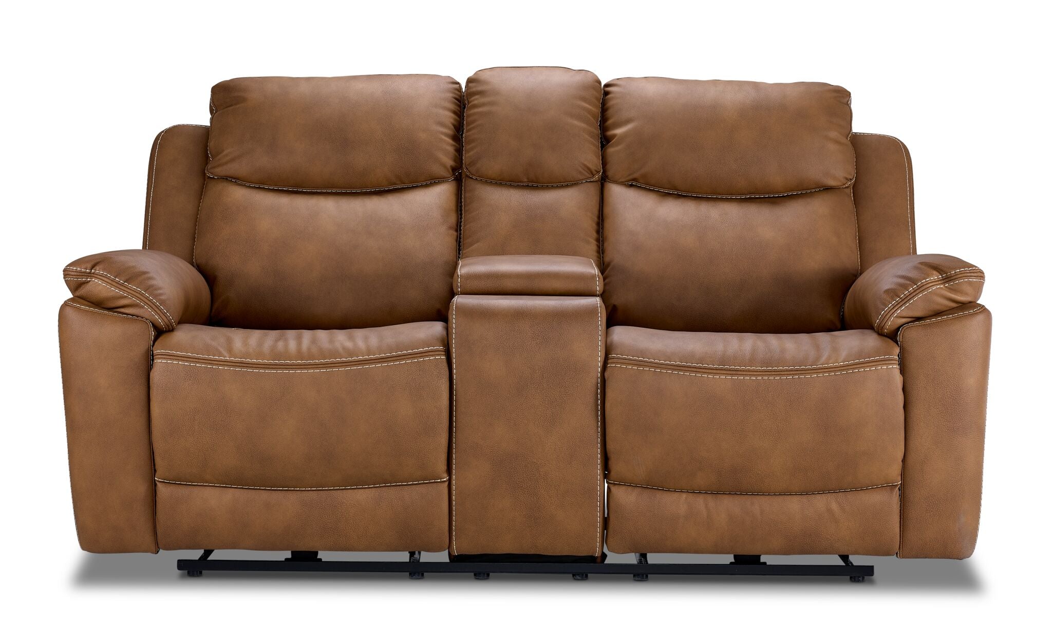 Santa Fe Power Reclining Loveseat with Console - Copper