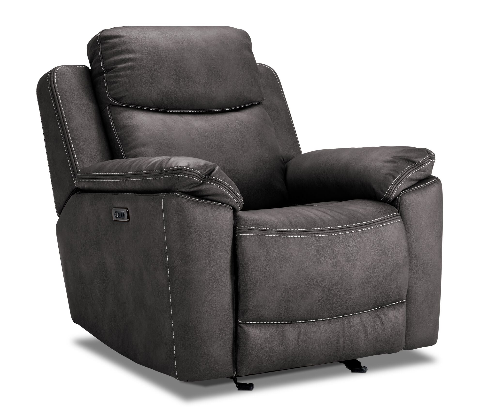 Santa Fe Power Reclining Sofa, Loveseat and Chair Set - Graphite