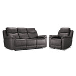 Santa Fe Power Reclining Sofa and Chair Set - Graphite