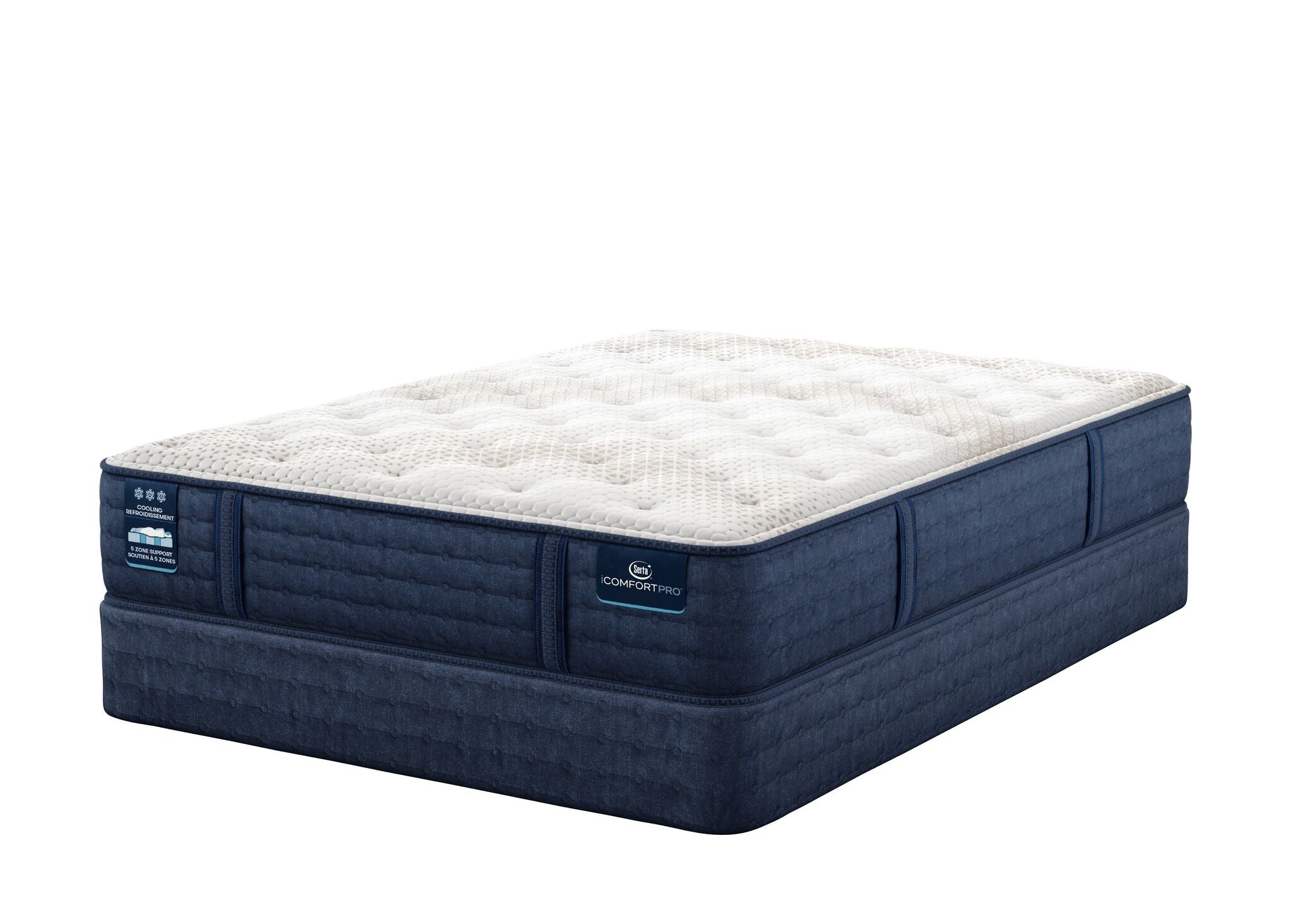Serta iComfort PRO Scotland Plush Twin XL Mattress and Boxspring Set