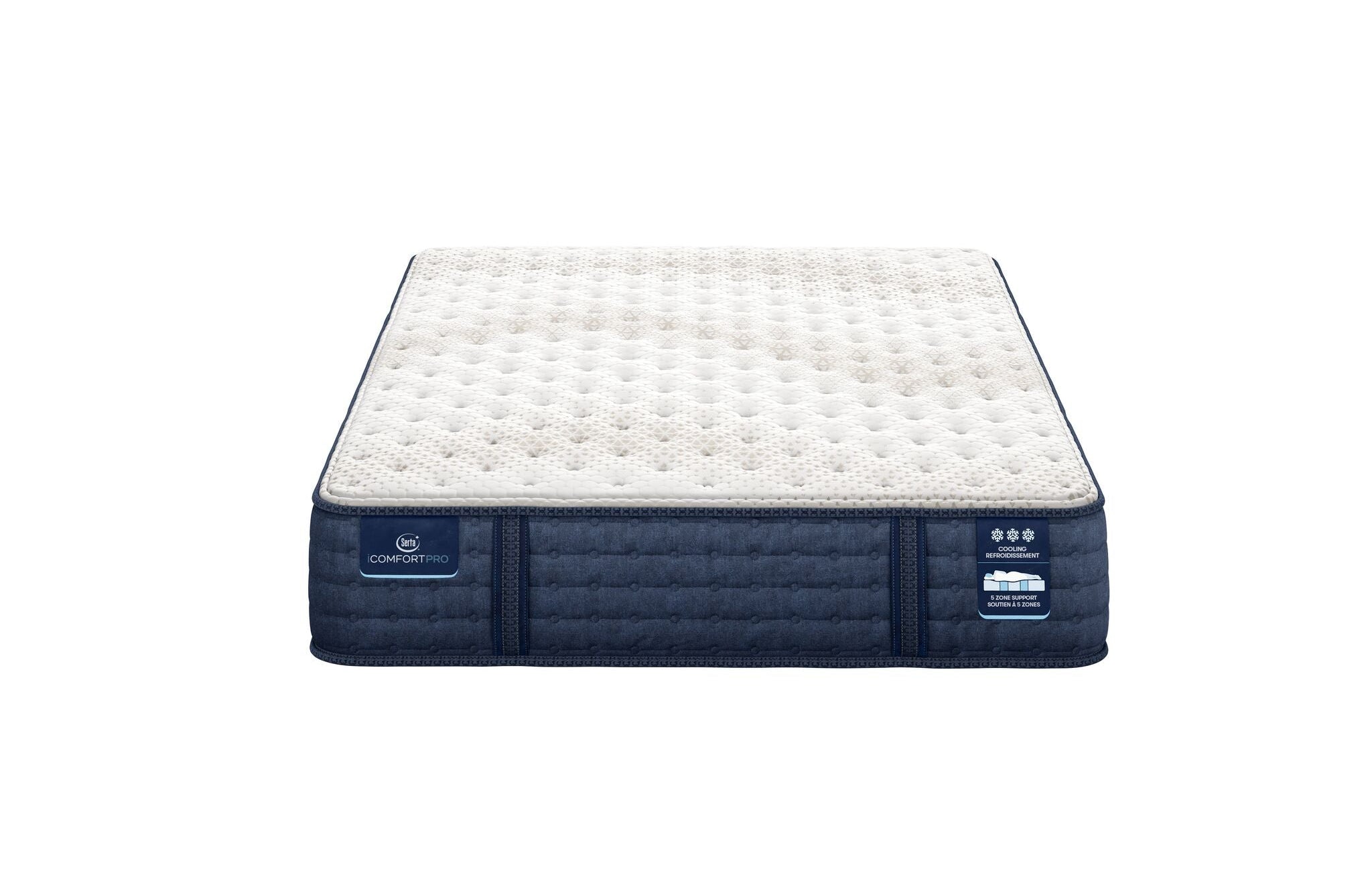 Serta iComfort PRO Scotland Firm Queen Mattress and Low Profile Boxspring Set