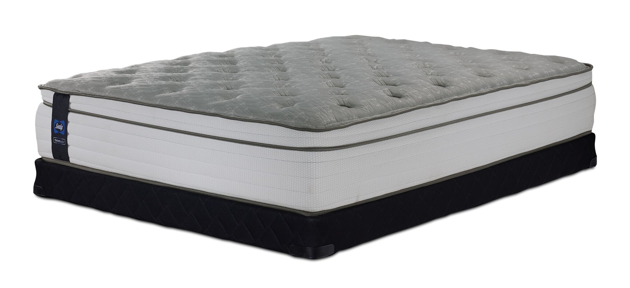 Sealy Posturepedic® Correct Comfort 4 Firm Eurotop Full Mattress and Low Profile Boxspring Set