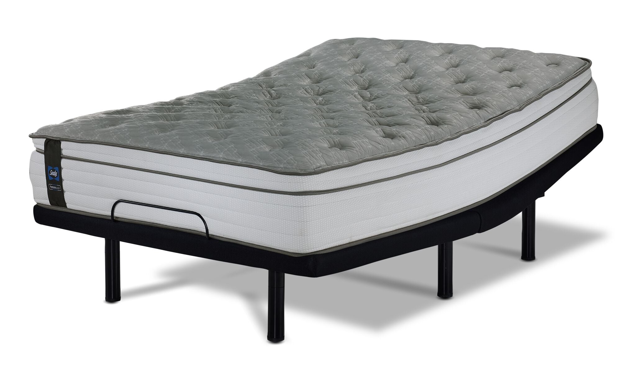 Sealy Posturepedic® Correct Comfort 4 Firm Eurotop Queen Mattress and L2 Motion Pro Adjustable Base