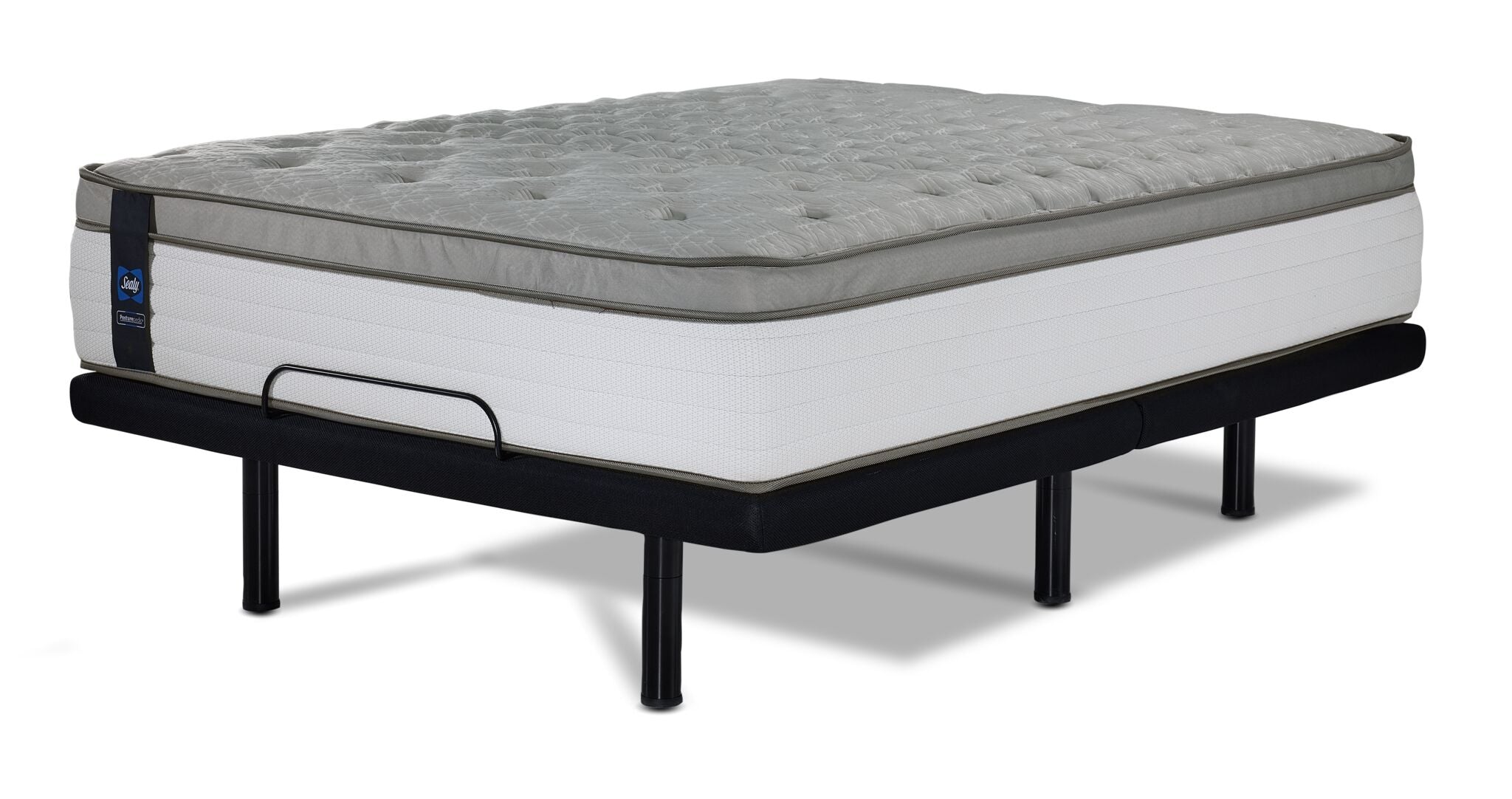 Sealy Posturepedic® Correct Comfort 6 Firm Eurotop King Mattress and L2 Motion Pro Adjustable Base