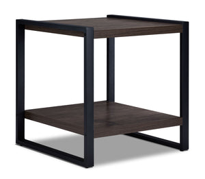 Sean Table de bout 23,5 po - pierre grise