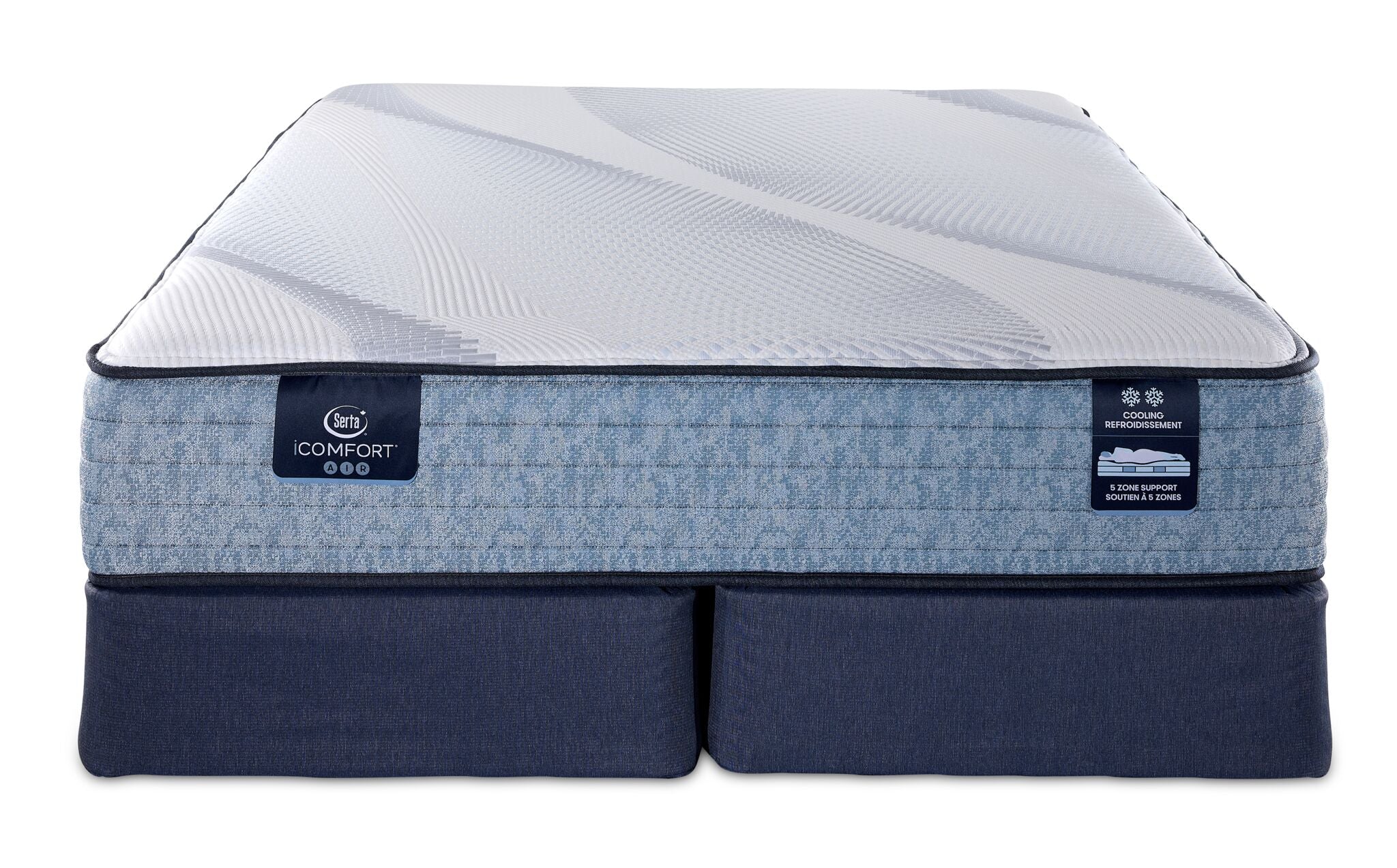 Serta iComfort® AIR 1 Firm 11.5" Queen Mattress and Split Boxspring Set