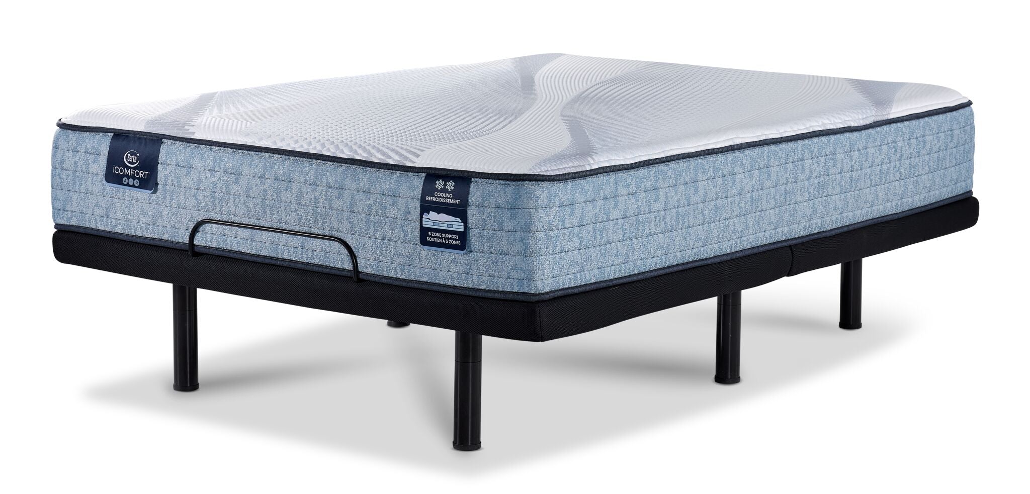 Serta iComfort® AIR 1 Firm 11.5" Queen Mattress and L2 Motion Pro Adjustable Base