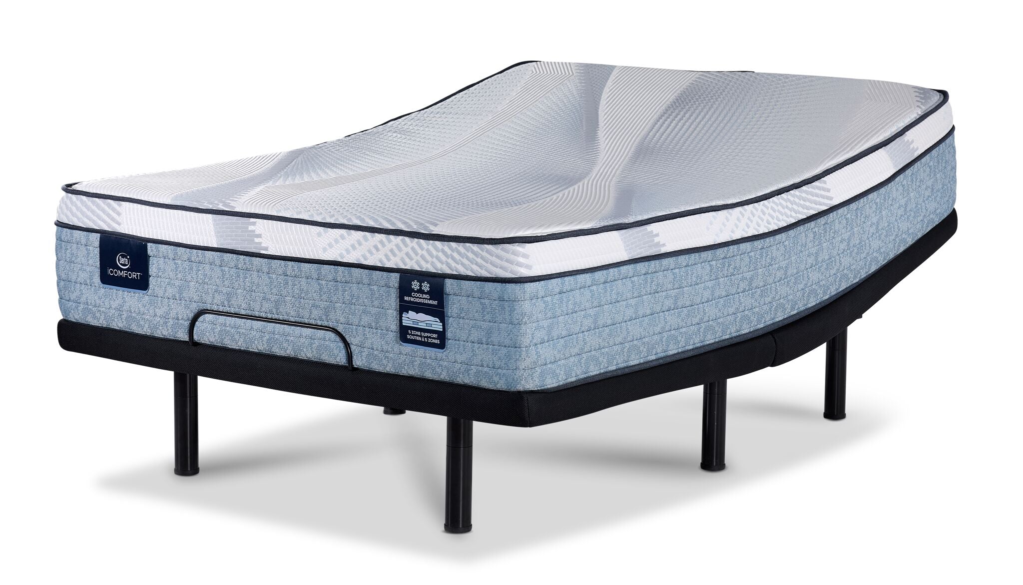 Serta iComfort® AIR 2 Luxury Firm Euro Top 13" Twin XL Mattress and L2 Motion Pro Adjustable Base