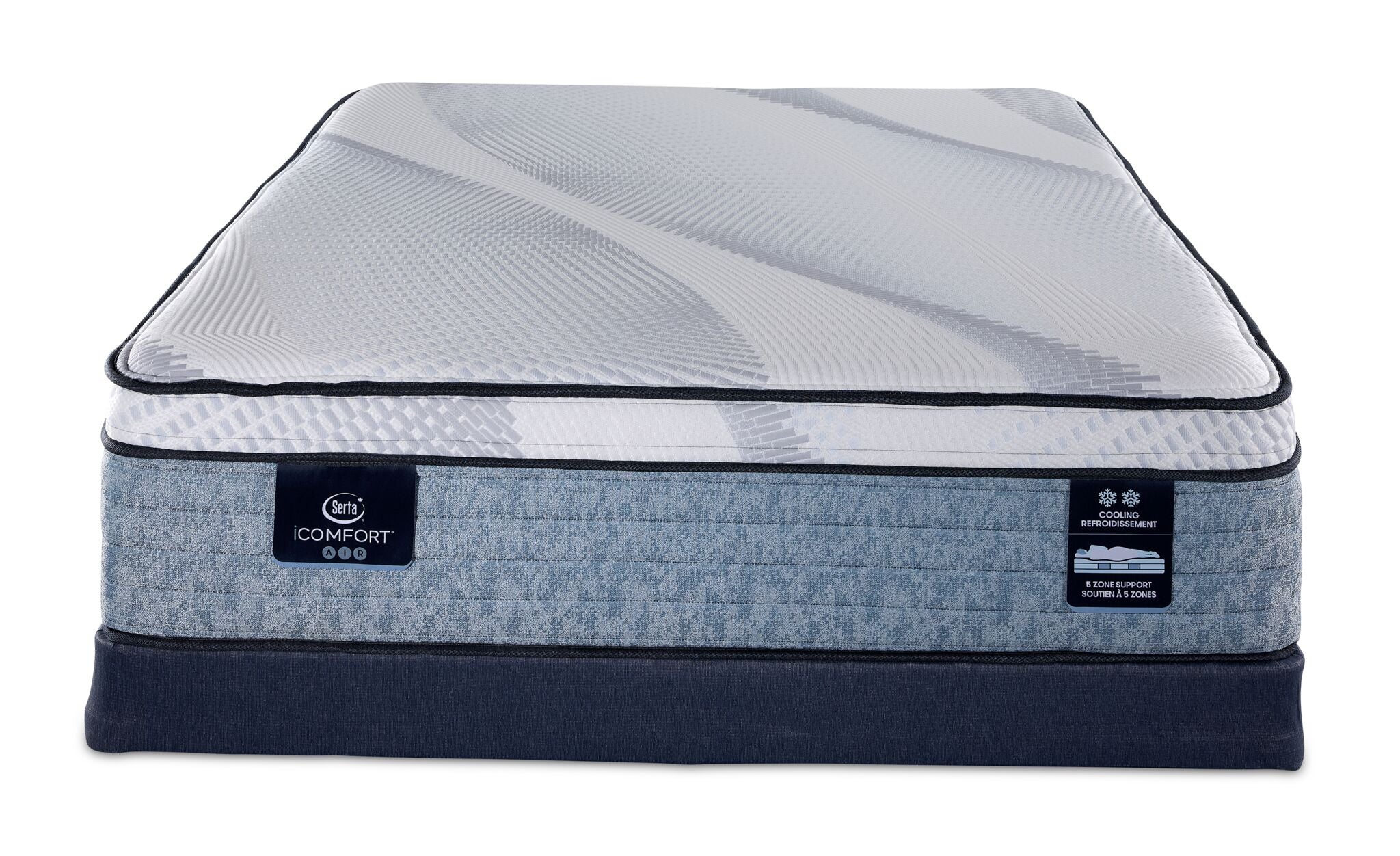Serta iComfort® AIR 4 Plush Euro Top 14" Full Mattress and Low Profile Boxspring Set