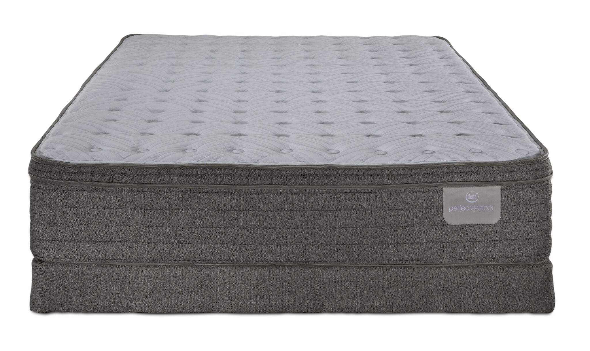 Serta® Perfect Sleeper Pacific Medium Eurotop Queen Mattress and Low Profile Boxspring Set