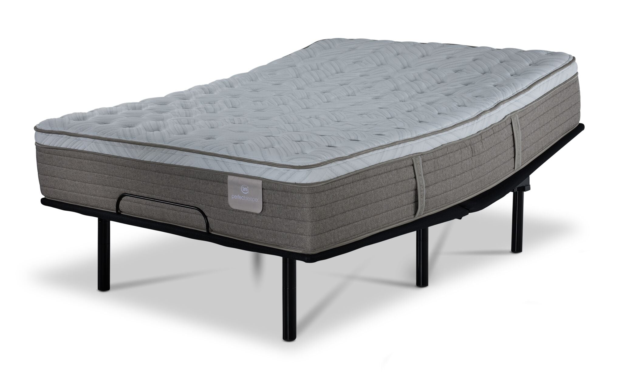 Serta® Perfect Sleeper Provence Firm Eurotop Queen Mattress and L2 Pro Motion Adjustable Base