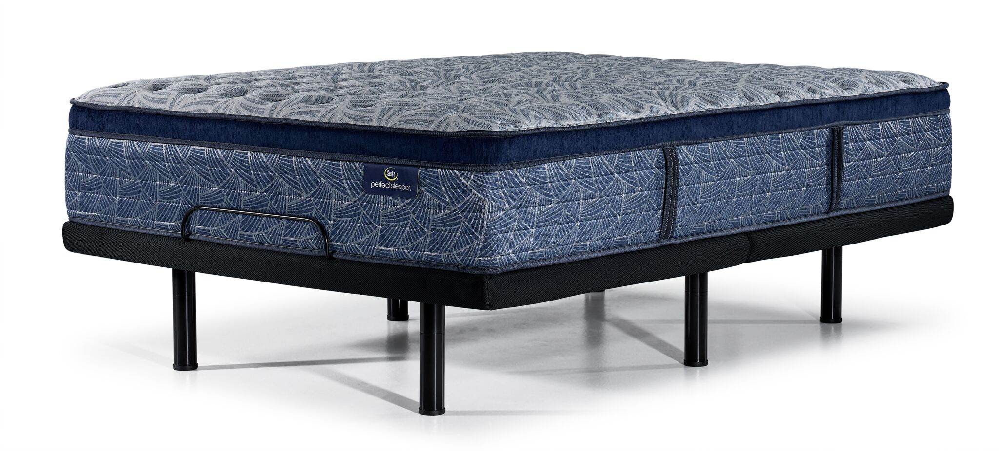 Serta® Perfect Sleeper Triumph Firm Euro Top Queen Mattress and L2 Pro Motion Adjustable Base