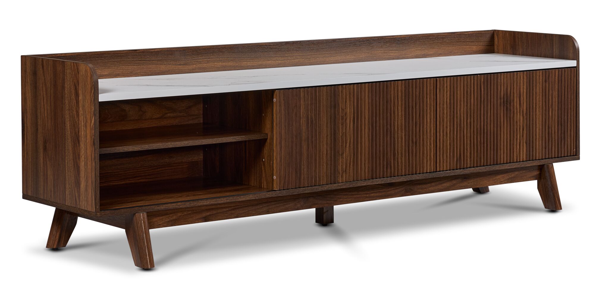 Sevyn 70" TV Stand - Walnut Brown