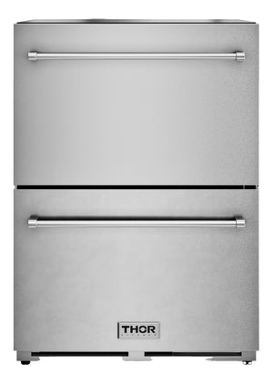 Thor Kitchen Congélateur tiroir 3,36 pi³ pour l’intérieur/l’extérieur acier inoxydable TRZ24U