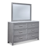 Silverstone 6-Drawer Dresser - Mist Grey