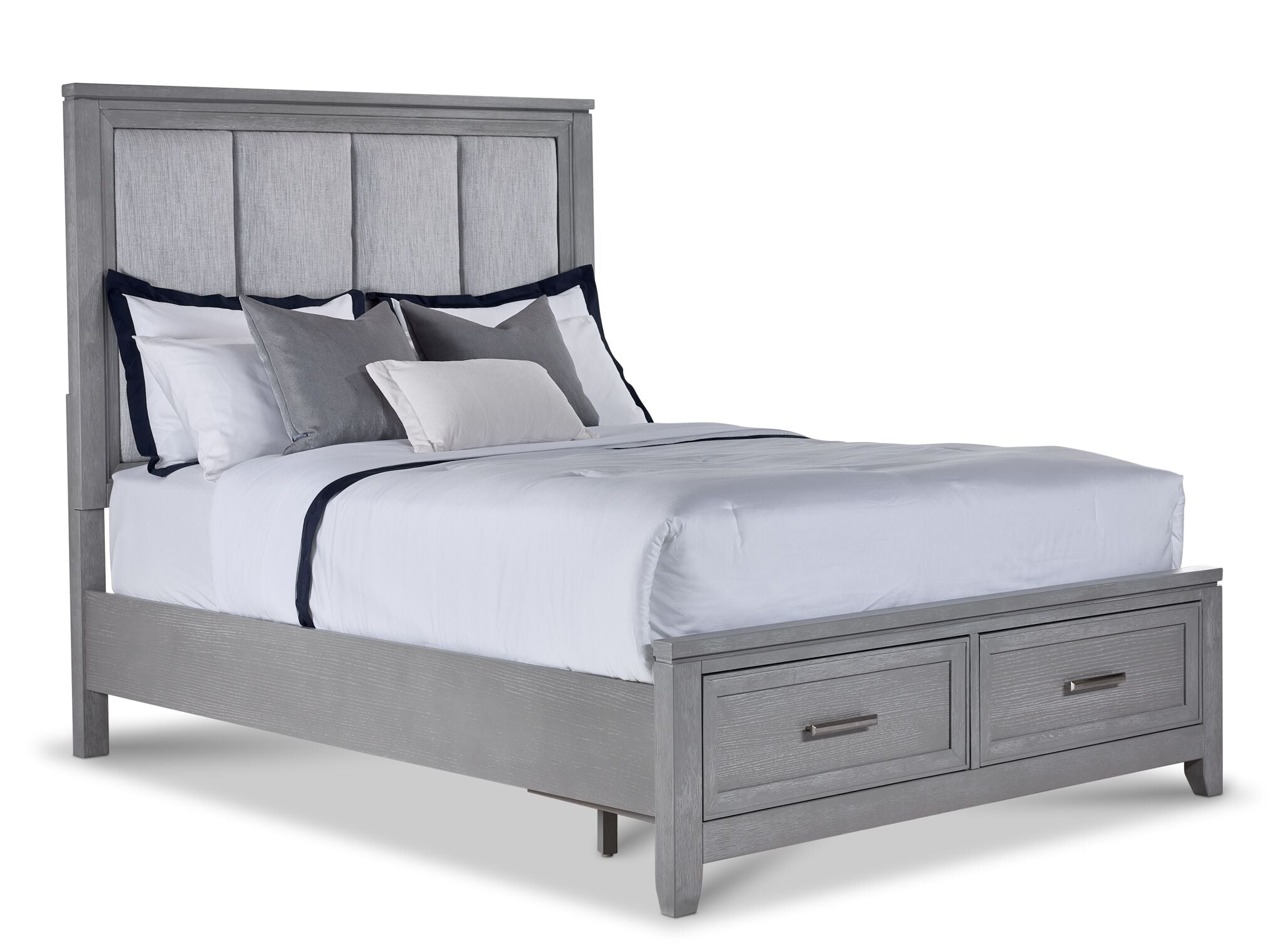 Silverstone 6 - Piece Queen Storage Bedroom Package - Mist Grey