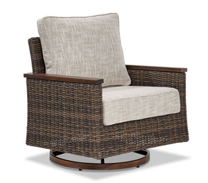 Solstice Fauteuil pivotant de jardin - brun antique