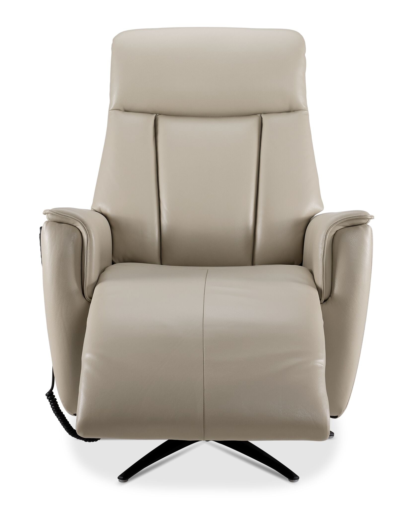 In Harmony - Sorrento Leather Dual Power Recliner - Cream