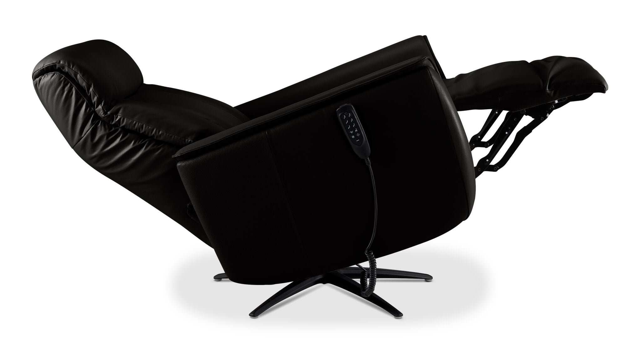 In Harmony - Sorrento Leather Dual Power Recliner - Black